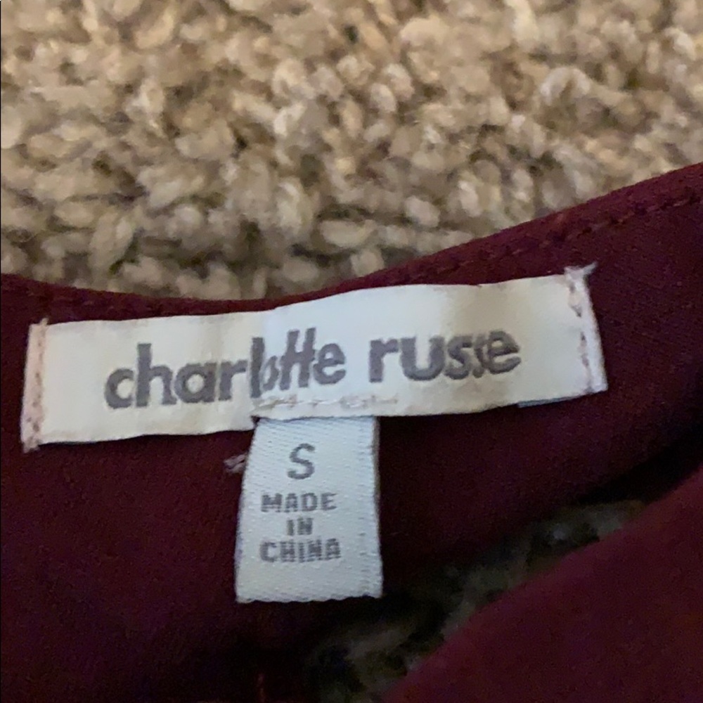 small dress burgundy